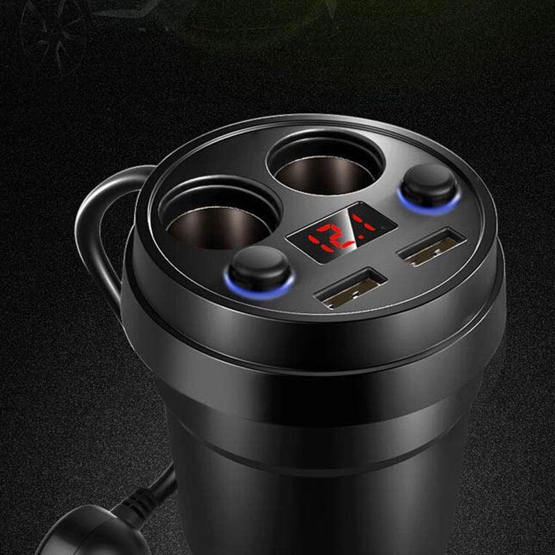 Auxbeam Multi-function Cigarette Lighter Dual USB Cup Car Charger – vue 3