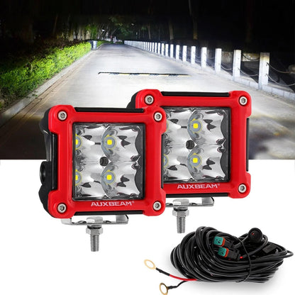 3″ 40 W projecteurs LED compacts Spot/Flood cadre multicolore avec faisceau électrique pour Jeep – vue 22 – NOVADOMIO