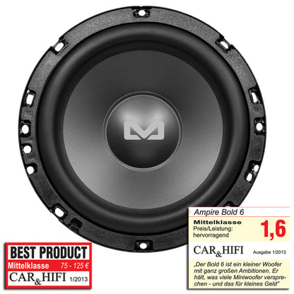 AMPIRE Caisson de basses double bobine 6,5″ – vue 3 – NOVADOMIO