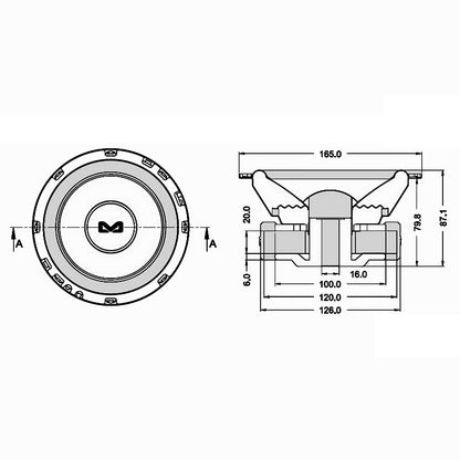 AMPIRE Caisson de basses double bobine 6,5″ – vue 5 – NOVADOMIO