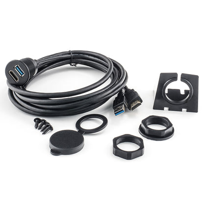 AMPIRE HDMI/USB prise encastrable avec 150 cm câble – vue 5 – NOVADOMIO