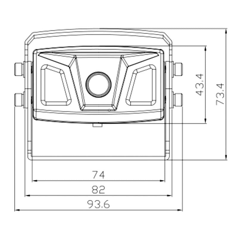 AMPIRE Heavy-Duty caméra (AHD), IP69K, 10m, noir, AHD – vue 3