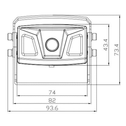 AMPIRE Heavy-Duty caméra (AHD), IP69K, 10 m, noir, AHD – vue 3 – NOVADOMIO