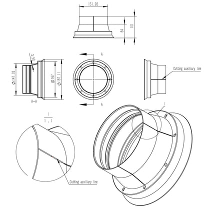 AMPIRE Supports pliables pour haut-parleurs automobiles, pour a paire de 165 mm haut-parleurs – vue 2 – NOVADOMIO