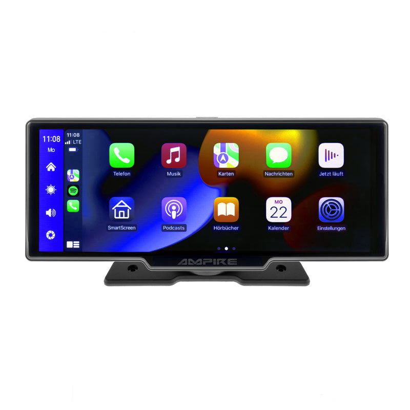 AMPIRE smartphone écran 25.4cm (10'') avec AHD caméra embarquée et RVC entrée (AHD)