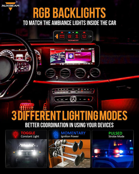 AS-R40 RGB Slim panneau de commande, modes bascule / momentané / impulsion (sortie simple) – vue 2 – NOVADOMIO