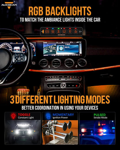 AS-R60 RGB Slim panneau de commande, modes bascule / momentané / impulsion (sortie simple) – vue 2 – NOVADOMIO