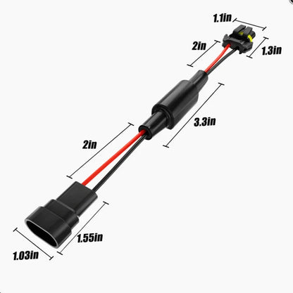 H10/9145/9140 C15-Model Decoder Enhanced LED DRL antibrouillard CAN-bus Load Resistor Conversion Kit lot de 2 – vue 8