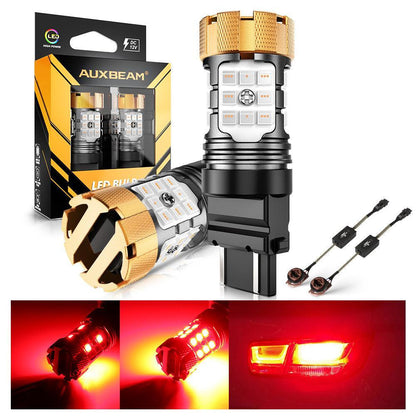 T25 3157 3156 Ampoules LED pour feux stop et arrière 50W 4000LM sans erreur CAN-bus rouge B21-PRO série – 2 ampoules – vue 11