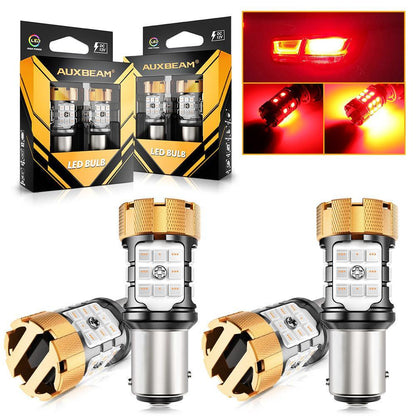 1157 BAY15D Ampoules LED pour feux stop et arrière 50W 4000LM sans erreur CAN-bus rouge B21-PRO série – 2 ampoules – vue 11