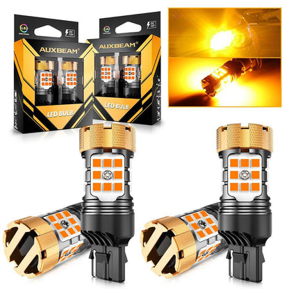 7440 7440A Ampoules LED pour clignotants avant/arrière et feux latéraux 50W 4000LM sans erreur CAN-bus 3000K orange B21-PRO