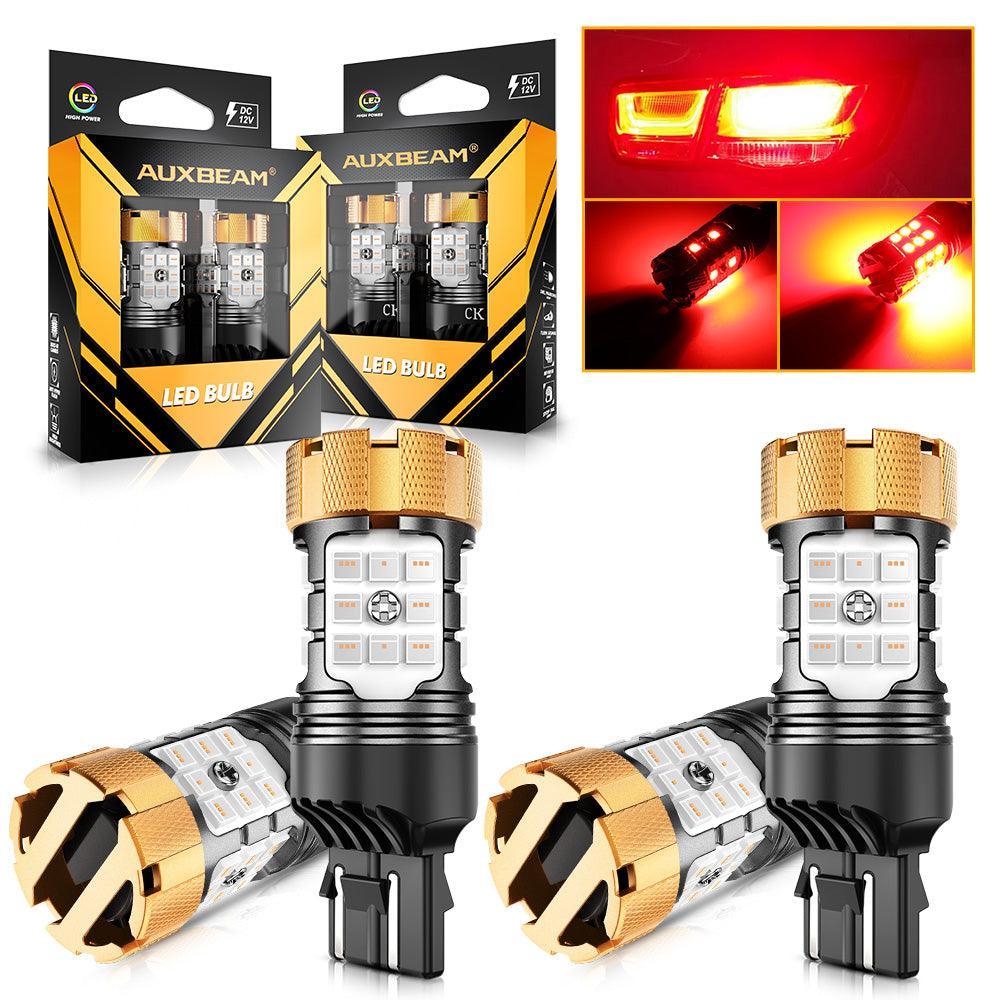 T20 7443 7440 Ampoules LED pour feux stop et arrière 50W 4000LM sans erreur CAN-bus rouge B21-PRO série – 2 ampoules – vue 12