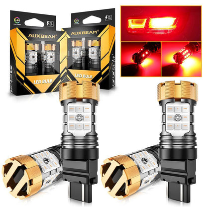 T25 3157 3156 Ampoules LED pour feux stop et arrière 50W 4000LM sans erreur CAN-bus rouge B21-PRO série – 2 ampoules – vue 12