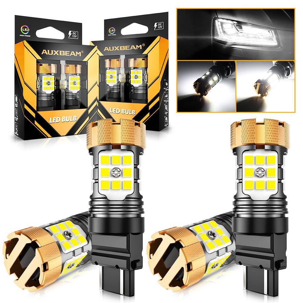 T25 3157 3156 Ampoules LED pour recul, clignotants, stop et feux arrière 50W 4000LM sans erreur CAN-bus 6500K blanc B21-PRO…