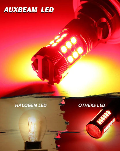 T25 3157 3156 Ampoules LED pour feux stop et arrière 50W 4000LM sans erreur CAN-bus rouge B21-PRO série – 2 ampoules – vue 6
