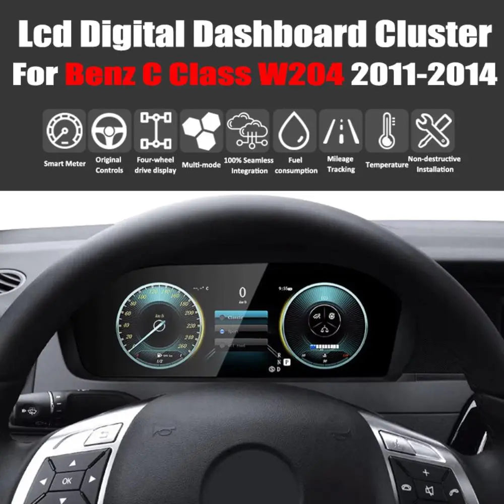 Virtual Cockpit Mercedes-Benz Classe C W204 NTG4.0 / NTG4.5 2011-2014 LCD 12,3″ – NOVADOMIO