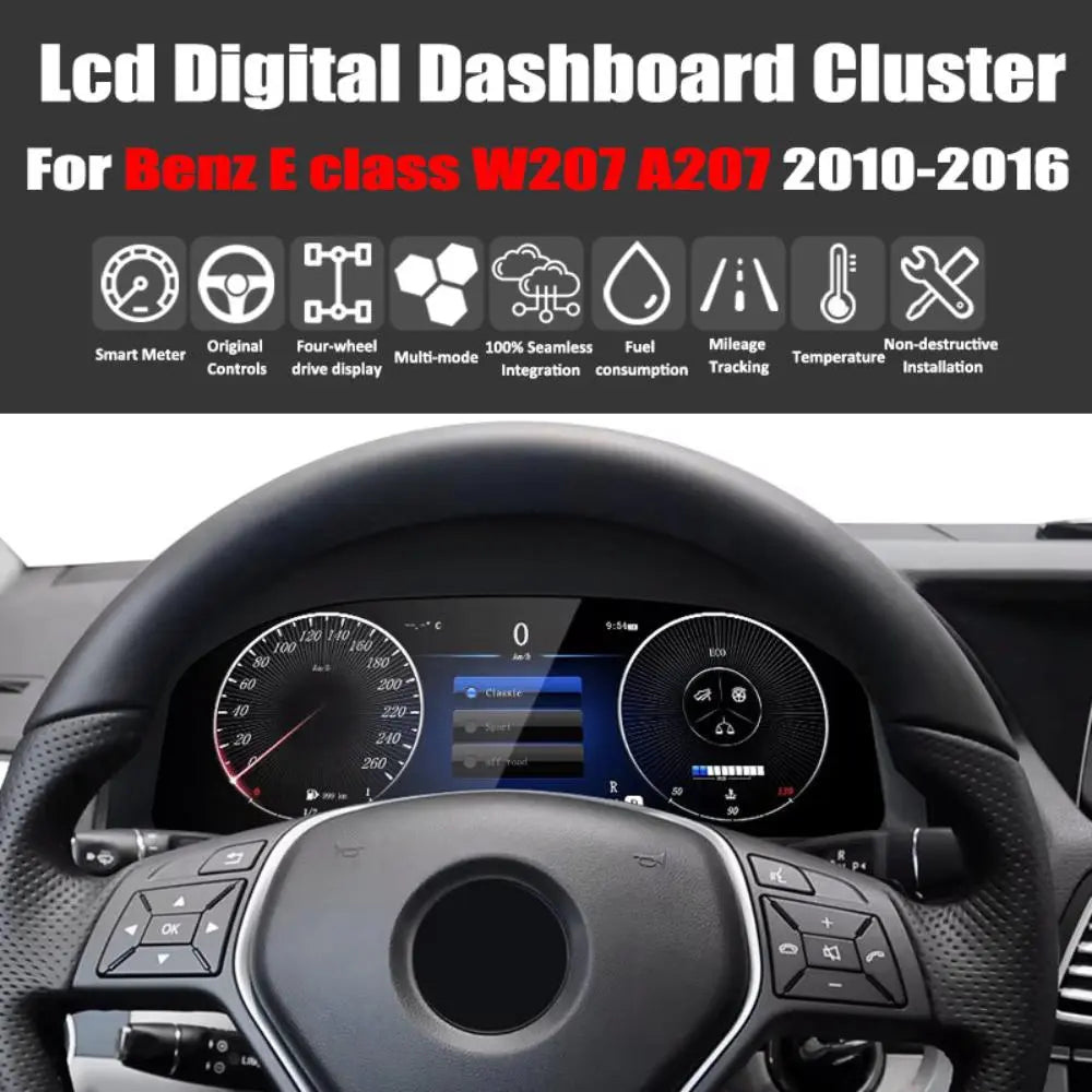 Virtual Cockpit Mercedes-Benz Classe E W207 / A207 NTG4.0 / NTG4.5 2010-2016 LCD 12,3″ – NOVADOMIO