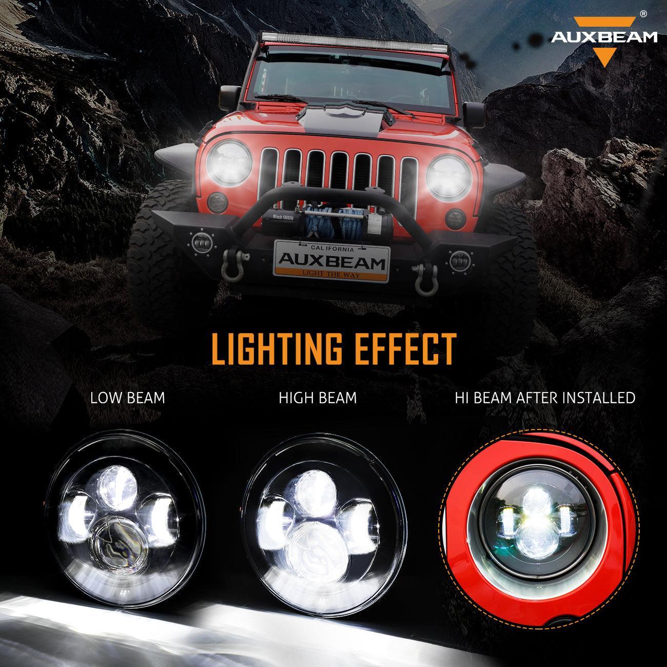 7'' LED Headlight Replacement & LED Smoke Tail Light Brake Reverse clignotant Lamp pour Jeep Wrangler JK – vue 2