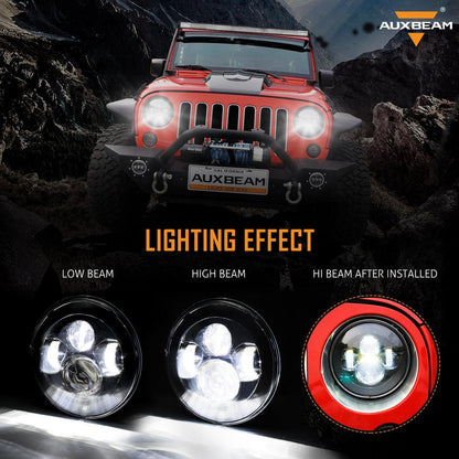 7″ LED phare de remplacement & LED Smoke feu arrière Brake Reverse clignotant Lamp pour Jeep Wrangler JK – vue 2 – NOVADOMIO