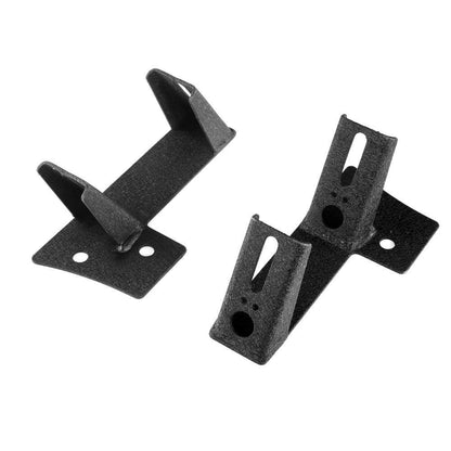 4 pièces 4″ projecteurs LED compacts faisceau combiné & Dual montant A supports inférieurs sur charnière de pare-brise pour