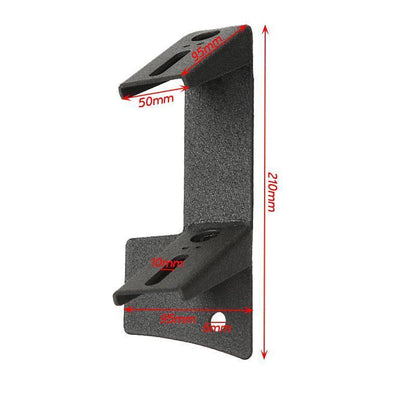 2 pièces noir Dual montant A supports inférieurs sur charnière de pare-brise Projecteurs LED compacts pour 2007–2017 Jeep