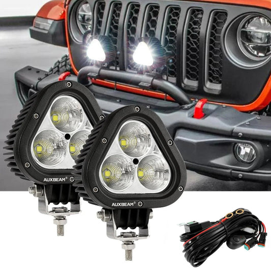 T4 série | 4 Inch 90W Triangle Spot blanc LED Pods Lights