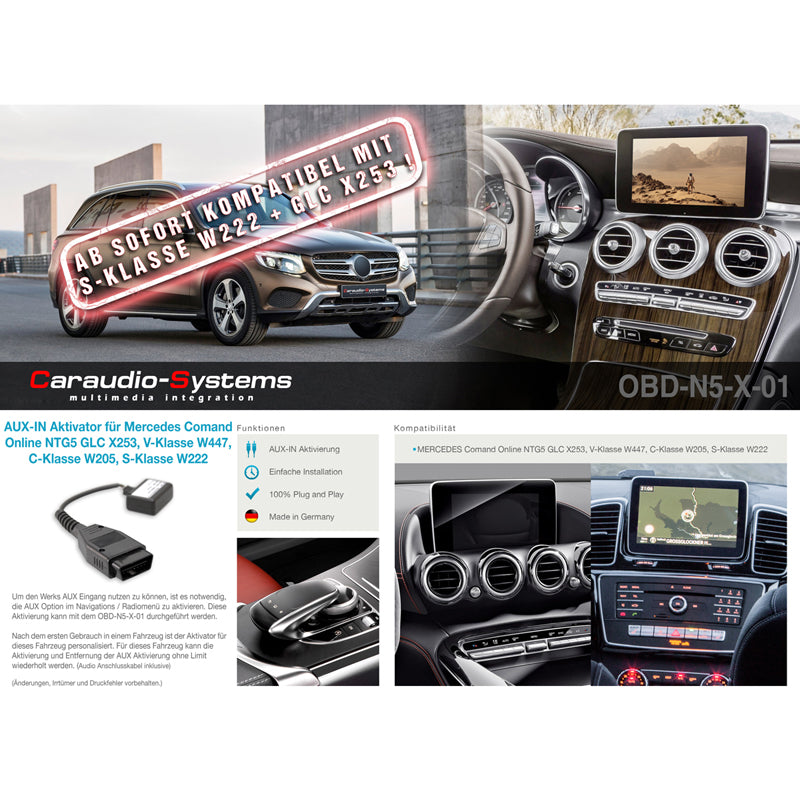 CAS AUX-IN Activator für MERCEDES Fahrzeuge mit Comand NTG5 (1x) – vue 2