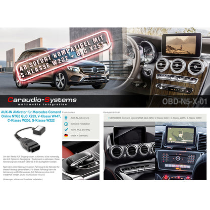 CAS AUX-IN module d’activation pour Mercedes-Benz véhicules avec Comand NTG5 (1x) – vue 2 – NOVADOMIO