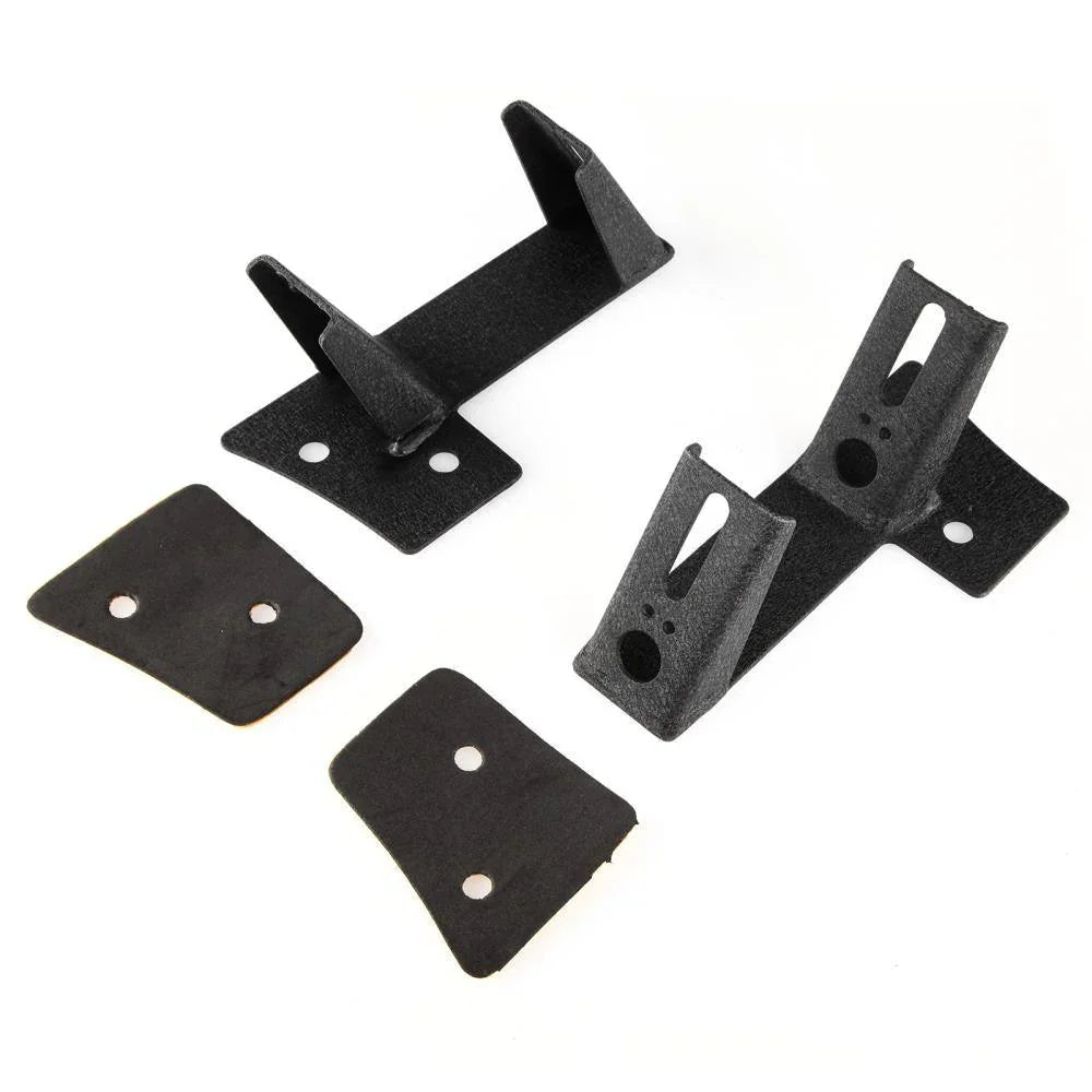 2pcs noir Dual A-Pillar Light Lower Windshield Hinge Mounting Brackets Projecteurs LED compacts pour 2007-2017 Jeep Wrangler…