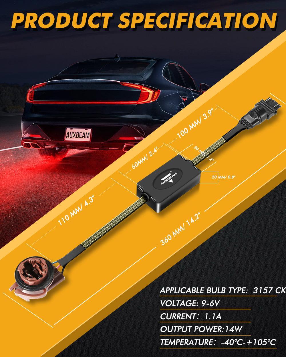3157 US-CK C8-Model Decoder Anti-Flicker CANBUS Resistors Decoder Avoid Fast Hyper Flash clignotant Blink Light Dashboard Er…