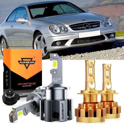 Kit d’ampoules LED feux de route/croisement pour Mercedes-Benz CLK500 avec phares HID 2003–2006 – NOVADOMIO