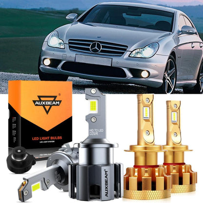 Kit d’ampoules LED feux de route/croisement pour Mercedes-Benz CLS63 AMG avec phares HID 2007–2011 – NOVADOMIO