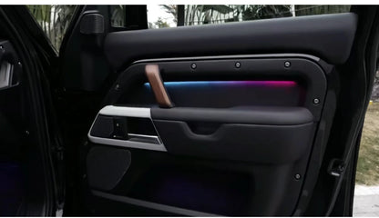 Caches haut-parleurs LED Land Rover Defender L663 2020–2025 – carbone mat – photo 3
