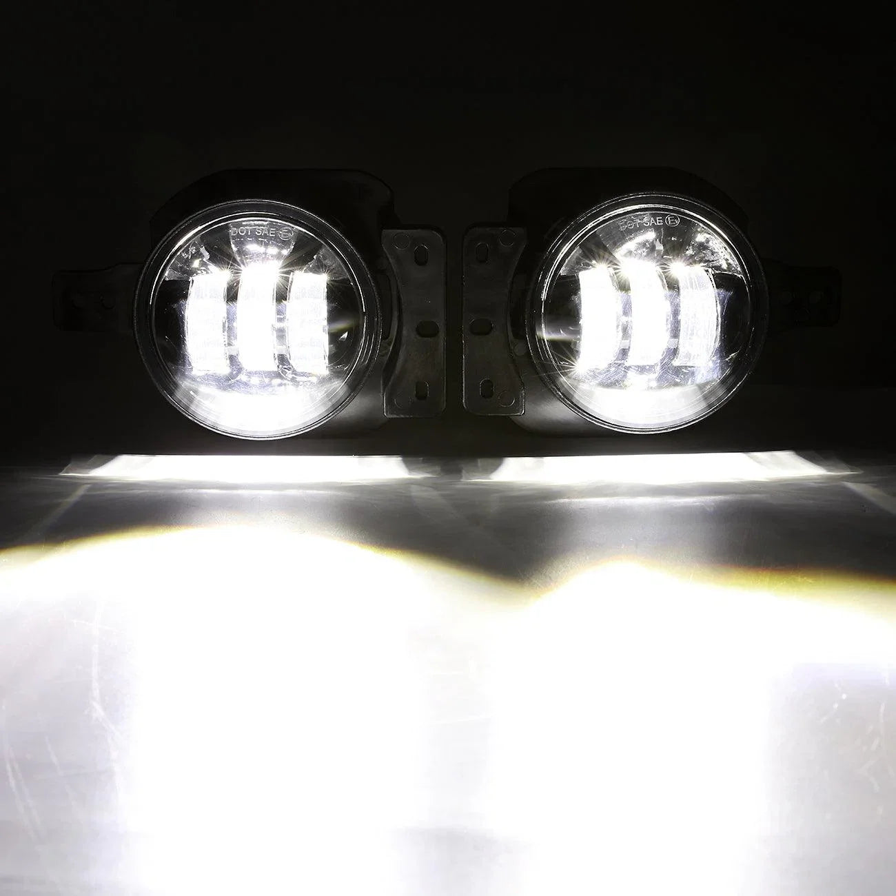 (2pcs/set) 4 Inch Round LED Fog Lamps avec 2 Brackets pour 2018 2019 2020 Jeep Wrangler JL JLU Jeep Gladiator JT – vue 9