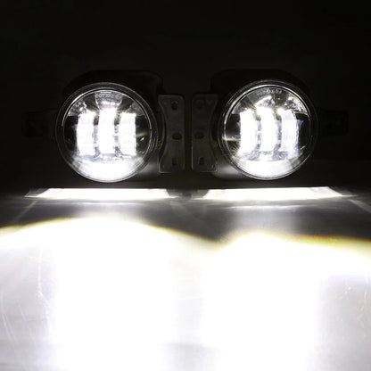 Lot de 2 4″ rond LED Fog Lamps avec 2 Brackets pour 2018 2019 2020 Jeep Wrangler JL JLU Jeep Gladiator JT – vue 9 – NOVADOMIO