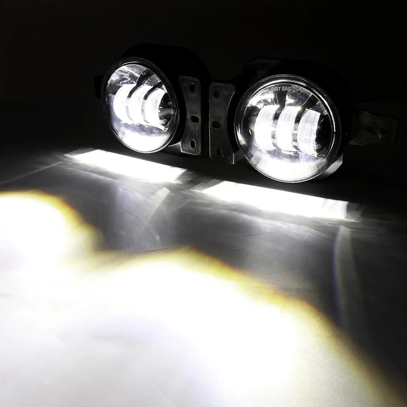 (2pcs/set) 4 Inch Round LED Fog Lamps avec 2 Brackets pour 2018 2019 2020 Jeep Wrangler JL JLU Jeep Gladiator JT – vue 8
