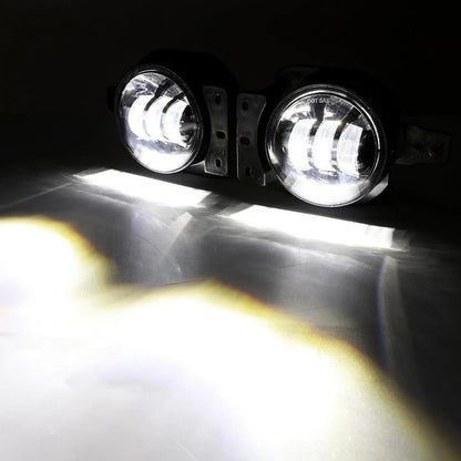 Lot de 2 4″ rond LED Fog Lamps avec 2 Brackets pour 2018 2019 2020 Jeep Wrangler JL JLU Jeep Gladiator JT – vue 8 – NOVADOMIO