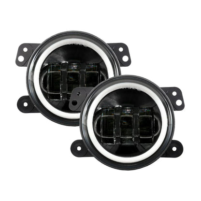 7″ LED phare de remplacement et 4″ 30 W LED antibrouillards avec blanc DRL+orange clignotant pour Jeep Wrangler2007-2018 JK