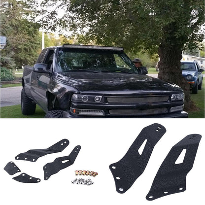 Lot de 2 52″ Barres lumineuses pare-brise Mounts pour 99-07 GMC/Chevrolet – vue 3 – NOVADOMIO