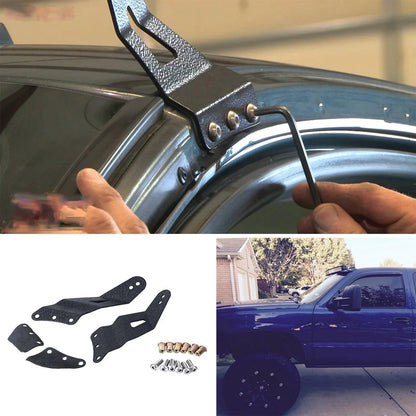 Lot de 2 52″ Barres lumineuses pare-brise Mounts pour 99-07 GMC/Chevrolet – vue 2 – NOVADOMIO
