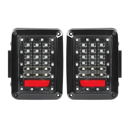 7″ LED phare de remplacement + 4″ LED antibrouillard + LED Smoke feu arrière + avant clignotant & extensions d’ailes feu
