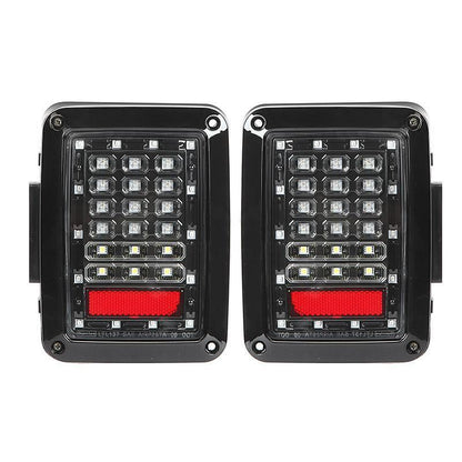 7″ LED phare de remplacement, 4″ LED antibrouillard & LED Smoke feu arrière Brake Reverse clignotant Lamp pour Jeep Wrangler