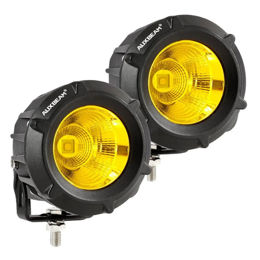 3.5″ 50W Round/Square Projecteurs LED longue portée Combo blanc/Yellow avec wiring harness pour SUV ATV UTV Trucks Pickup