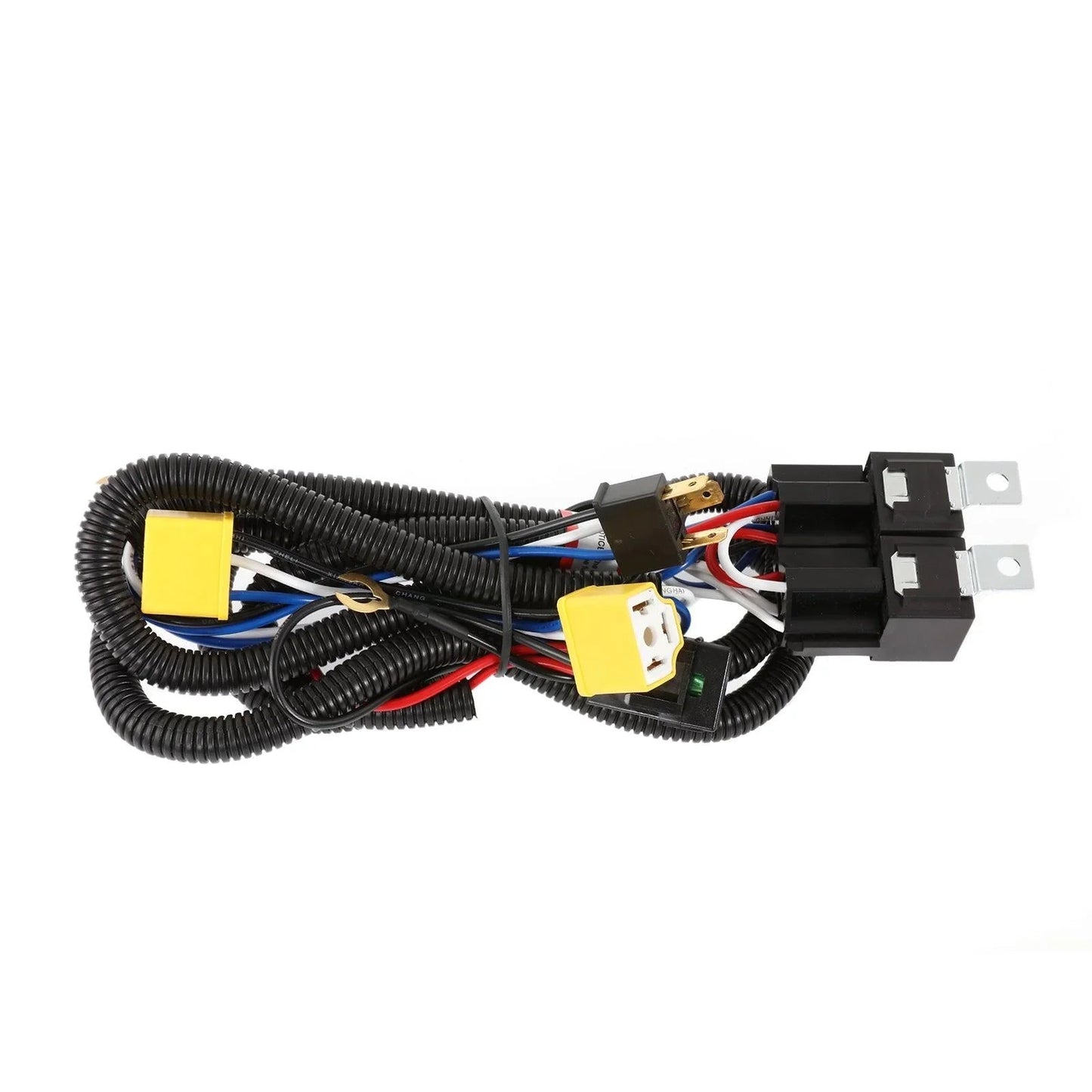 2 Leads H4 LED Headlight Brightness Intensifier Wiring Harness, 9003 Headlight Relay Harness Kit avec Fuse pour 5x7 7x6 H605…