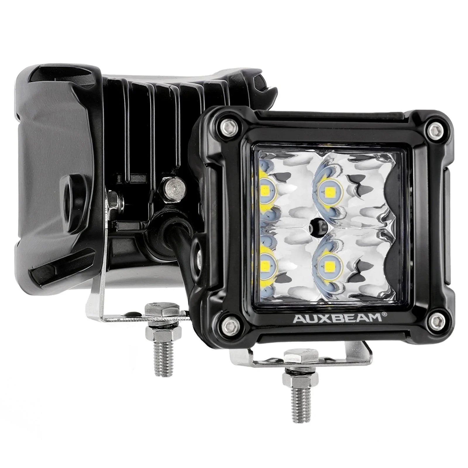 3 Inch 40W Spot/faisceau large LED Pods Light + Universal LED Working Lights Mounting Brackets – vue 15