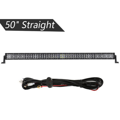 50″ 5D série droit/courbé faisceau combiné Double Row Barres LED pour SUV ATV UTV camions pick-up bateau – vue 12 – NOVADOMIO