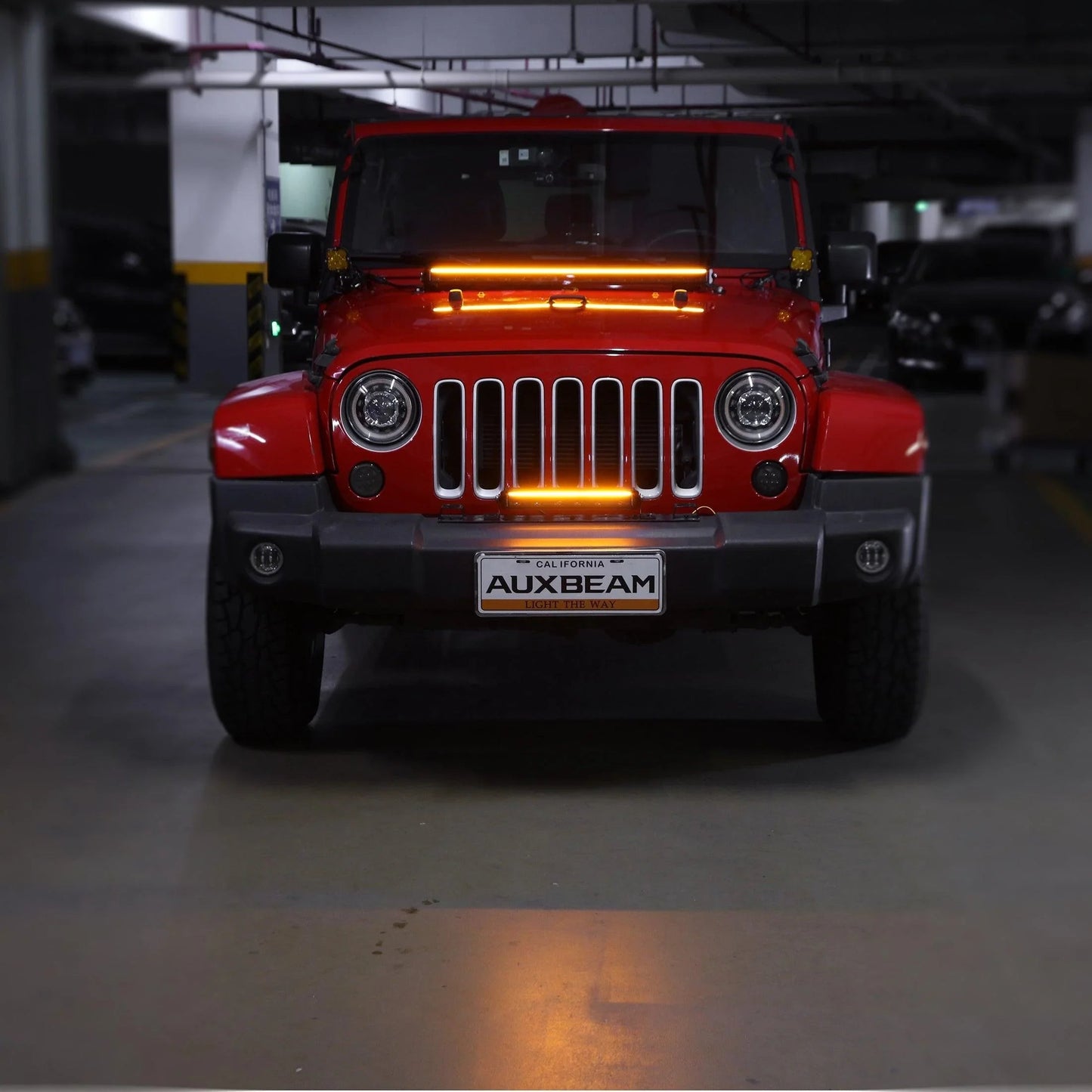 SP-DRL série 12 Inch 68W 7440LM Single Row Off Road Barres LED avec orange&blanc DRL – vue 3