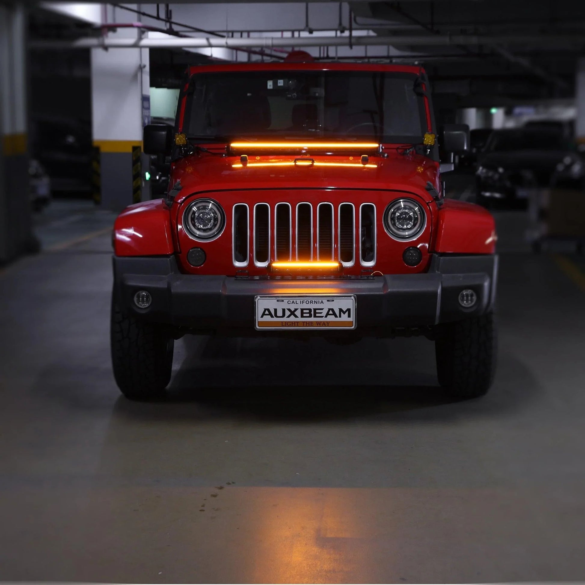 SP-DRL série 12 Inch 68W 7440LM Single Row Off Road Barres LED avec orange&blanc DRL – vue 3