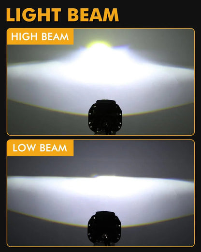 2.5″ 90 W 70 W feux de route/croisement Bi-LED Laser lentille projecteur phare installation sans modification destructive