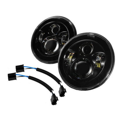7″ LED phare de remplacement et 4″ 30 W LED antibrouillards avec blanc DRL+orange clignotant pour Jeep Wrangler2007-2018 JK